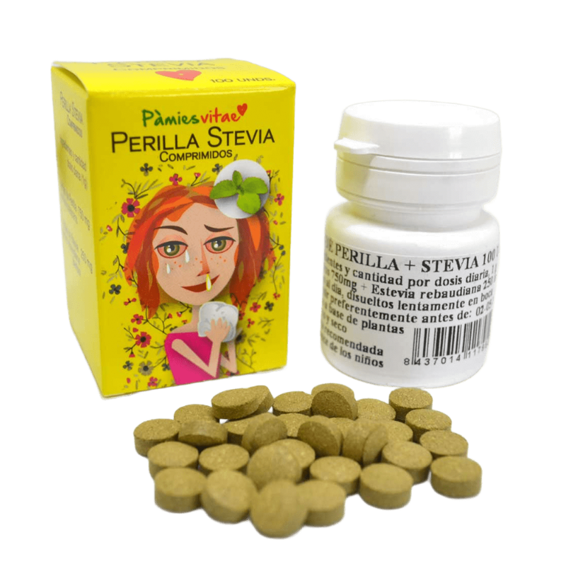 Comprimidos de Estevia+Perilla (100 und.)