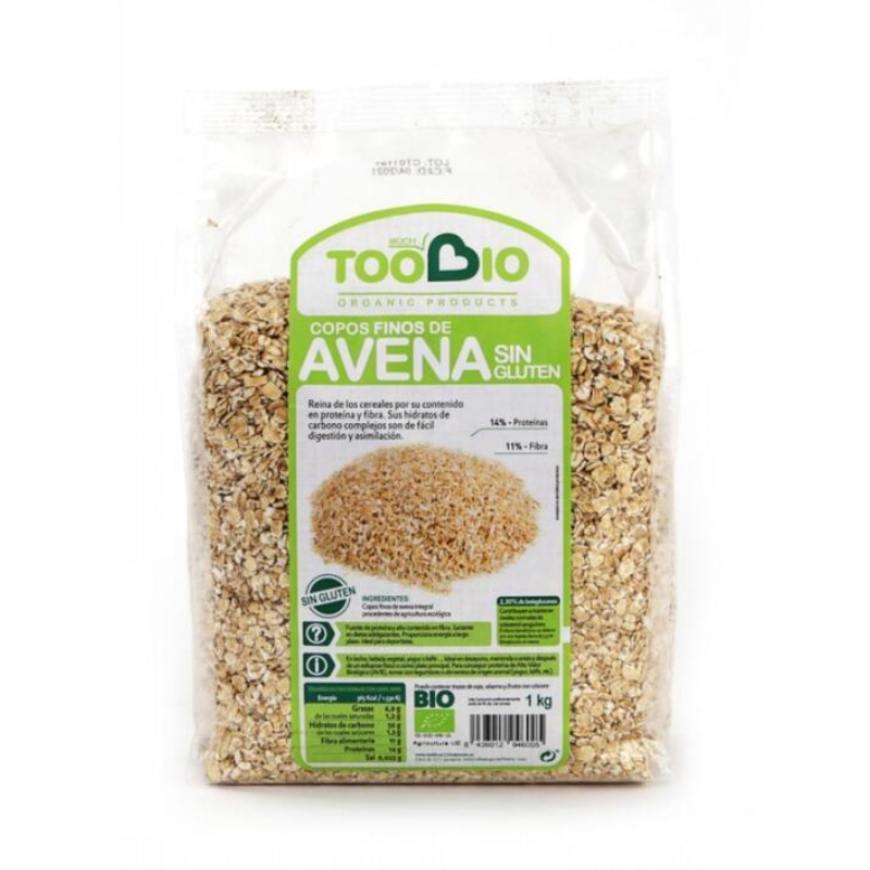 Copos Avena finos SIN GLUTEN BIO
