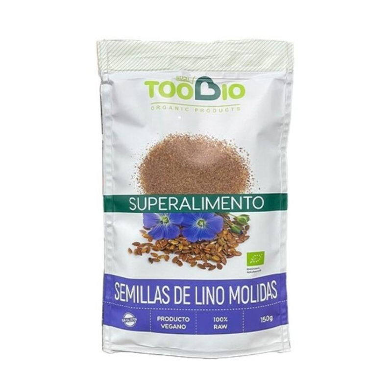 Semillas de lino marrón molidas BIO 100%RAW