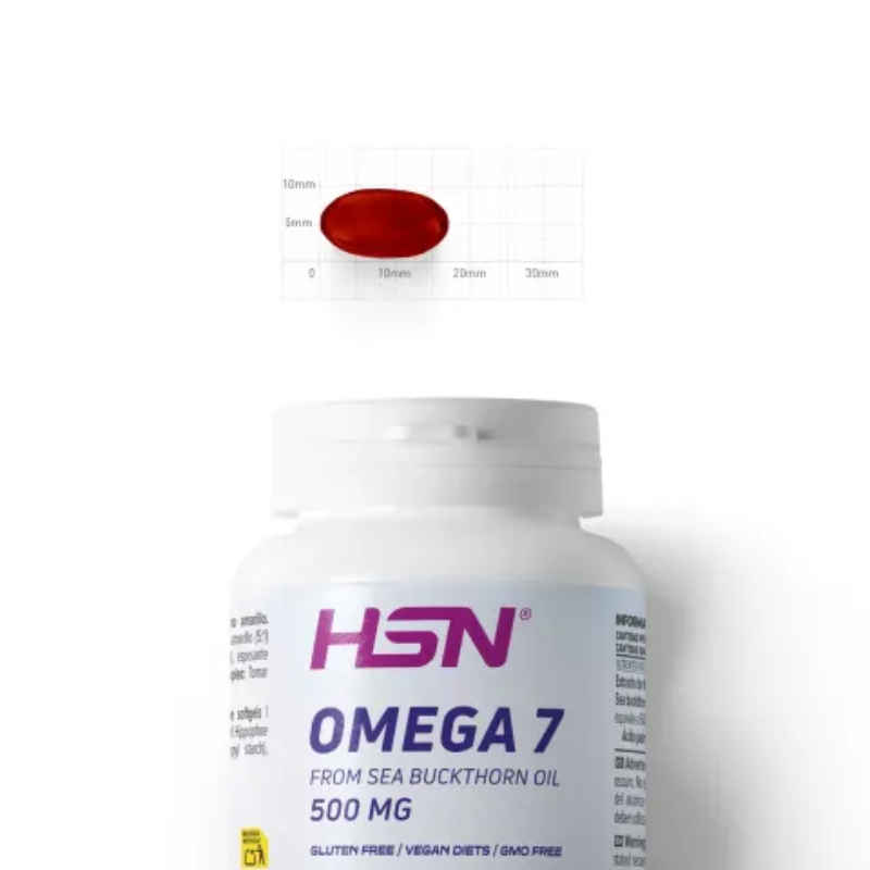 Omega-7 vegano aceite de espino amarillo 500mg 120 vegi caps - Imagen 3